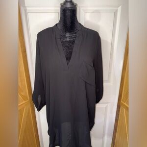Lush Black Blouse Med